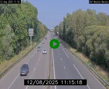 Webcam sur le périphérique de Nantes (N844) entre la Porte de Saint-Luce et la Porte d'Anjou, à l'est de la ville