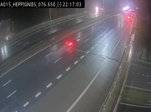 Webcam autoroute Belgique - Heppignies - E42 direction Namur - BK 76.4