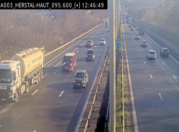 Webcam autoroute Belgique - Herstal - E40 direction Aix-la-Chapelle - BK 97