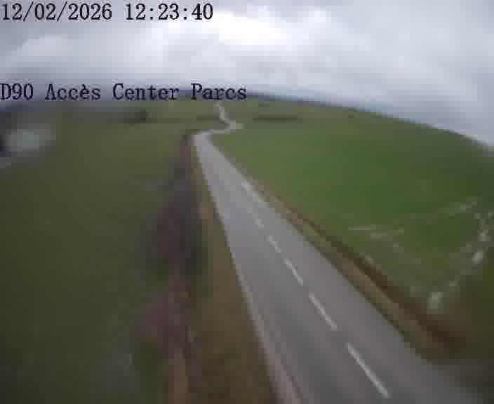 Point de vue trafic déployé sur D90 (France) à Hattigny, regardant vers Hattigny, aidant conducteurs et services à anticiper les flux.