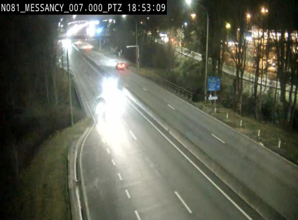 Webcam sur la N81 (E411) à hauteur du Cora Messancy. Vue orientée vers Arlon