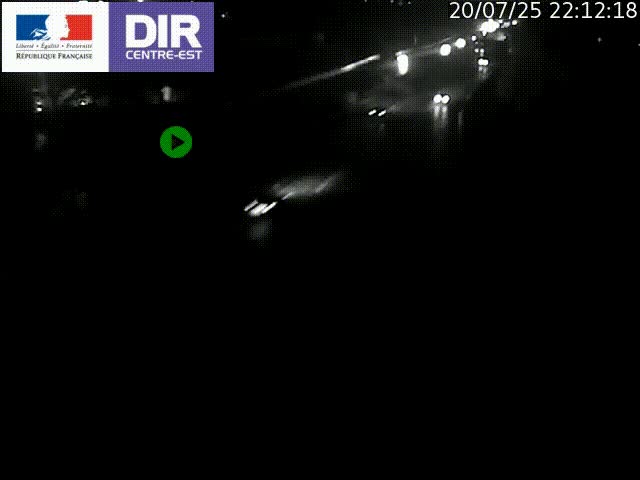 Caméra de circulation à Saint-Priest à la jonction entre l'A43 et l'A46 en direction de Marseille