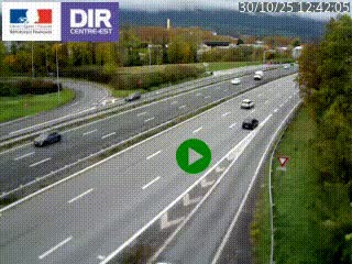 Webcam sur la Nationale 201 à hauteur de la sortie Chambéry-Nord, avant à la jonction entre l'A41 et l'A43, en direction de Lyon