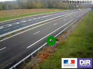 Webcam autoroute sur l'A77 à hauteur de Pouilly-sur-Loire en direction de Nevers