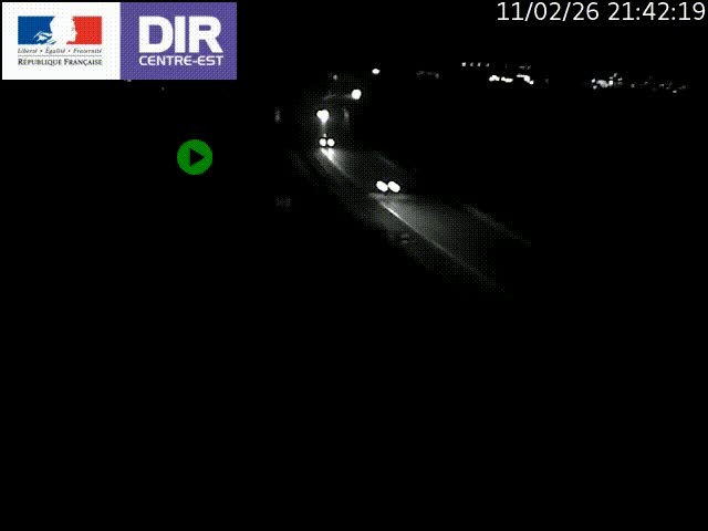 Webcam sur le contournement de Valence, sur la Nationale 7, caméra orientée vers Lyon