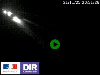 Webcam au niveau du col de Bois Clair à hauteur de Cluny sur la N79. Vue orientée vers Mâcon