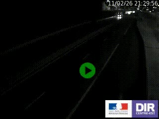 Caméra autoroutière sur l'A47 à hauteur de Givors, a proximité de Lyon. La webcam est orientée vers Lyon