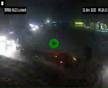 Webcam en périphérie de Chartres sur la N123, à hauteur de Luisant. Vue orientée vers Chartres