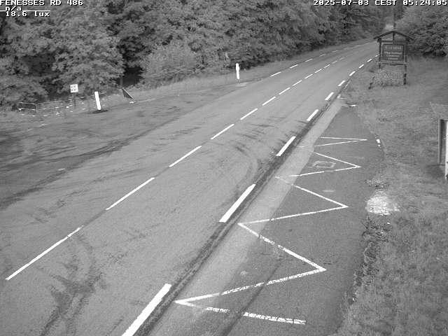Webcam en haut du col des Fenesses, aussi appelé col du Ménil sur la D486 à 593 mètres d'altitude dans les Vosges