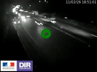Webcam routière à Saint-Etienne-Terrenoire sur la RN88 avant la jonction entre l'A72 et le Boulevard Périphérique de Saint-Etienne