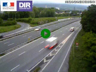 Caméra routière à hauteur de la sortie 15 Chambéry-centre au PK 4,103 en direction d'Albertville