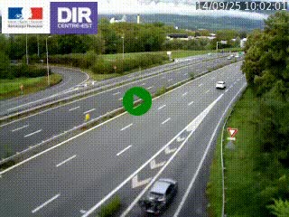 Caméra routière à hauteur de la sortie 15 Chambéry-centre au PK 4,103 en direction d'Albertville