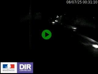 Caméra autoroute sur A6 - Valvert, près de Lyon, en direction de Paris, à hauteur de la sortie 36 Porte du Valvert