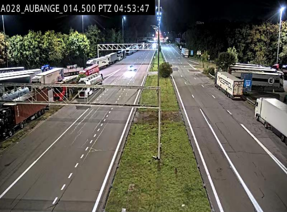 Webcam autoroute Belgique - Aubange - A28 direction Arlon - BK 14