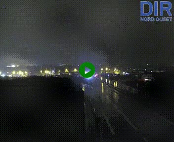 Webcam au début de l'A84 sur le périphérique Ouest de Caen (N814) à hauteur de la sortie 9, Porte de Bretagne