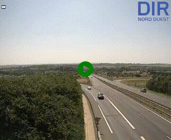 Webcam au début de l'A84 sur le périphérique Ouest de Caen (N814) à hauteur de la sortie 9, Porte de Bretagne