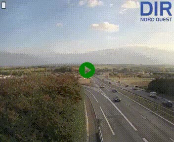 Webcam au début de l'A84 sur le périphérique Ouest de Caen (N814) à hauteur de la sortie 9, Porte de Bretagne