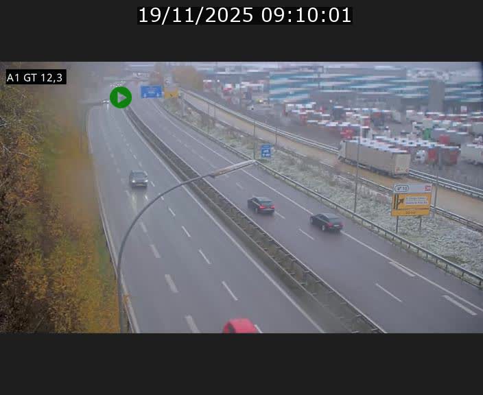 Traffic live webcam Luxembourg Senningerberg - A1 direction Allemagne - BK 12.3