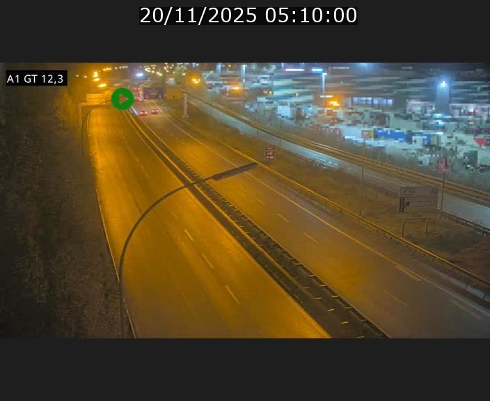 Traffic live webcam Luxembourg Senningerberg - A1 direction Allemagne - BK 12.3