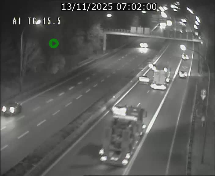 Traffic live webcam Luxembourg Munsbach - A1 direction Luxembourg - BK 15.5