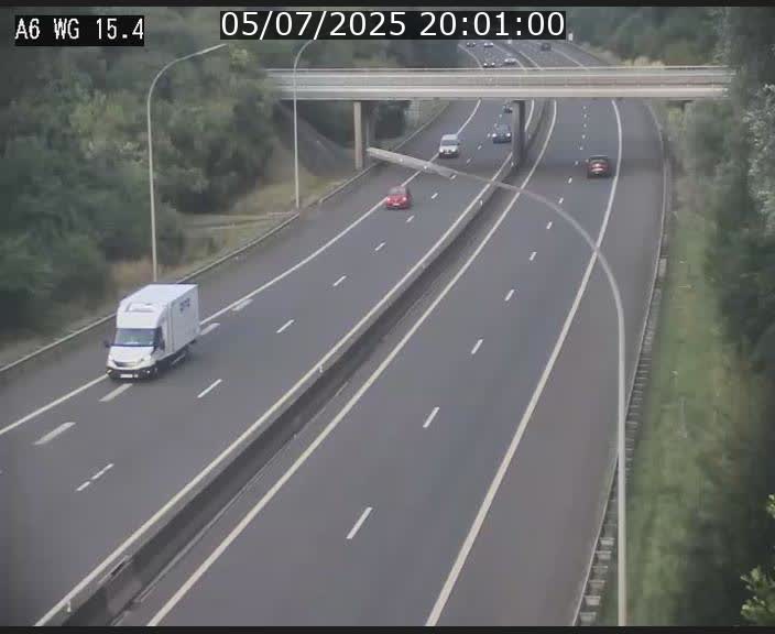 Traffic live webcam Luxembourg Capellen - A6 - BK 15.4 - direction Luxembourg/France/Allemagne