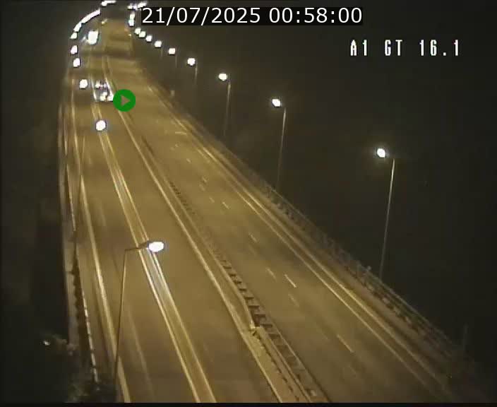 Traffic live webcam Luxembourg Niederanven - A1 direction Allemagne - BK 16.1
