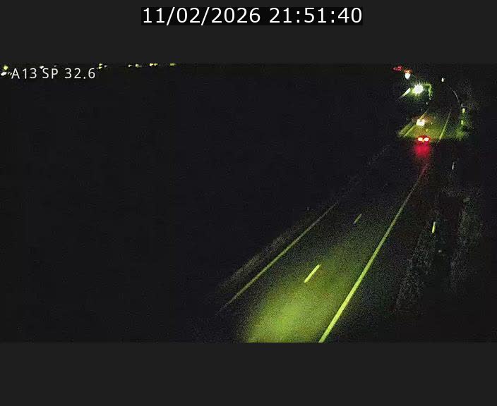 Webcam info trafic A13 à hauteur de Mondorf-les-bains. Vue orientée vers Altwies