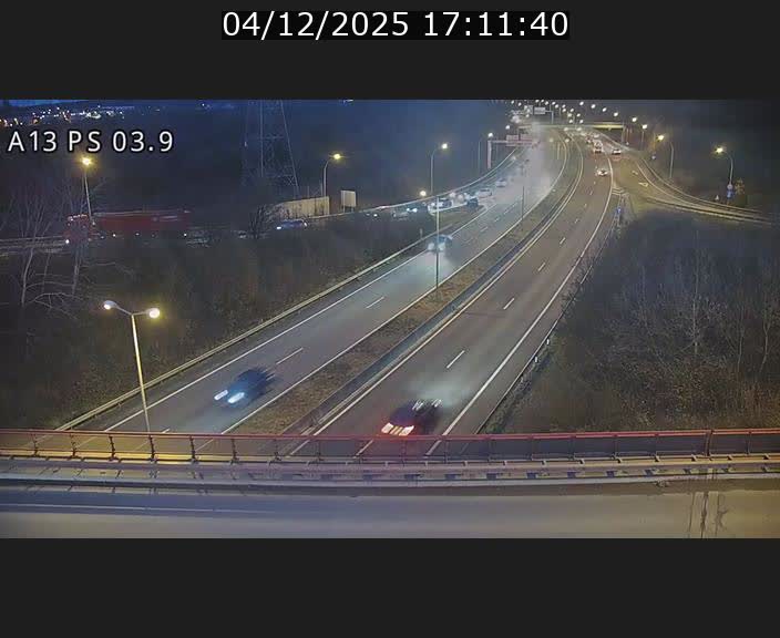 Traffic live webcam Luxembourg Differdange - A13 direction Esch-sur-Alzette - BK 3.9