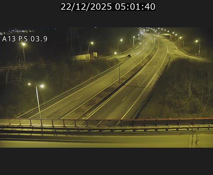 Traffic live webcam Luxembourg Differdange - A13 direction Esch-sur-Alzette - BK 3.9