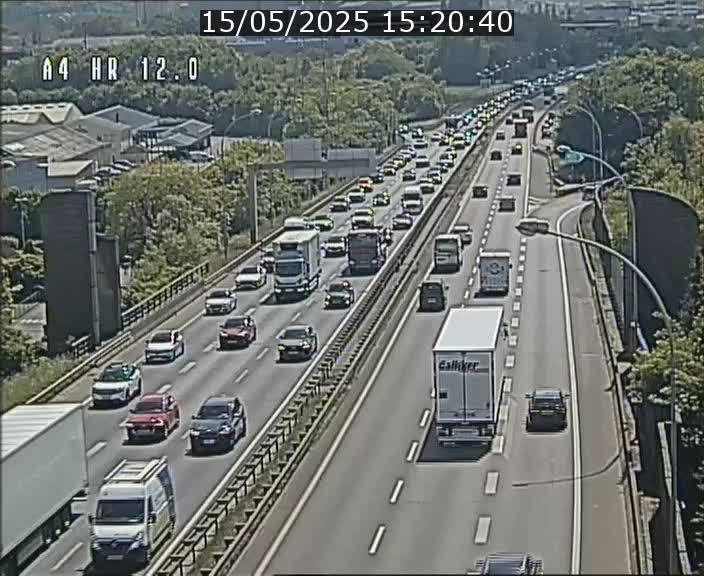 Traffic live webcam Luxembourg Jonction Foetz - A4 - BK 12.0 - direction Esch sur Alzette