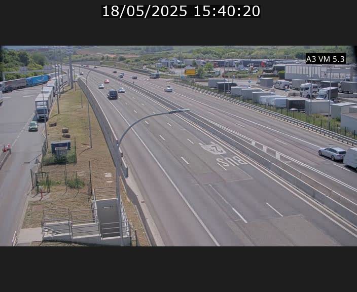 Traffic live webcam Luxembourg Aire de Berchem - A3 - BK 5 - direction France