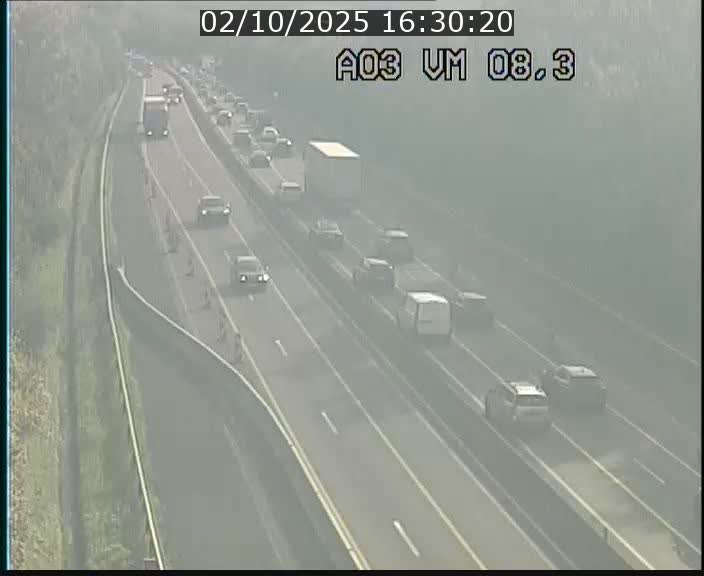 Traffic live webcam Luxembourg Bettembourg - A3 - BK 8.3 - direction France