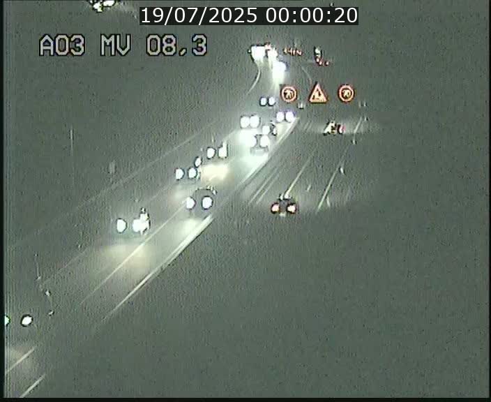 Webcam Autoroute après la Croix de Bettembourg en direction de Luxembourg sur l'A3