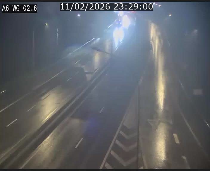 Traffic live webcam Luxembourg Croix de Cessange - A6 - BK 2.6 - direction France/Allemagne