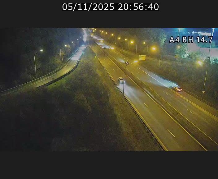 Traffic live webcam Luxembourg Jonction Lankelz - A4 - BK 14.7 - direction Luxembourg