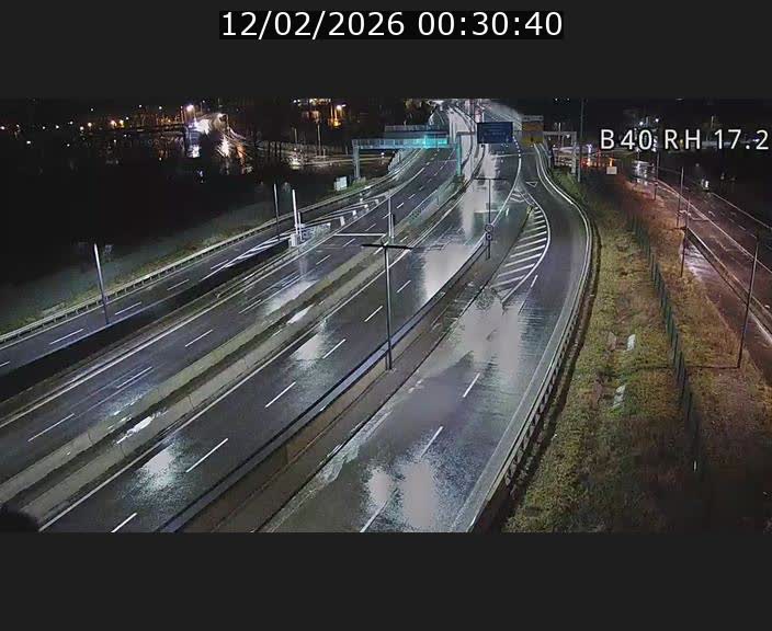 Webcam sur le contournement d'Esch Belval à hauteur de la sortie Université de Luxembourg. Vue orientée vers Luxembourg