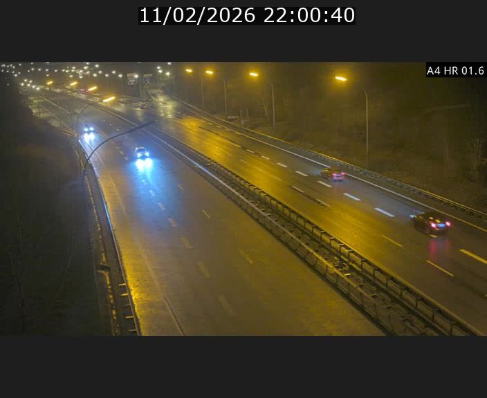 Info Trafic Luxembourg A4 - BK 1.6 - Croix de Cessange (direction Esch)