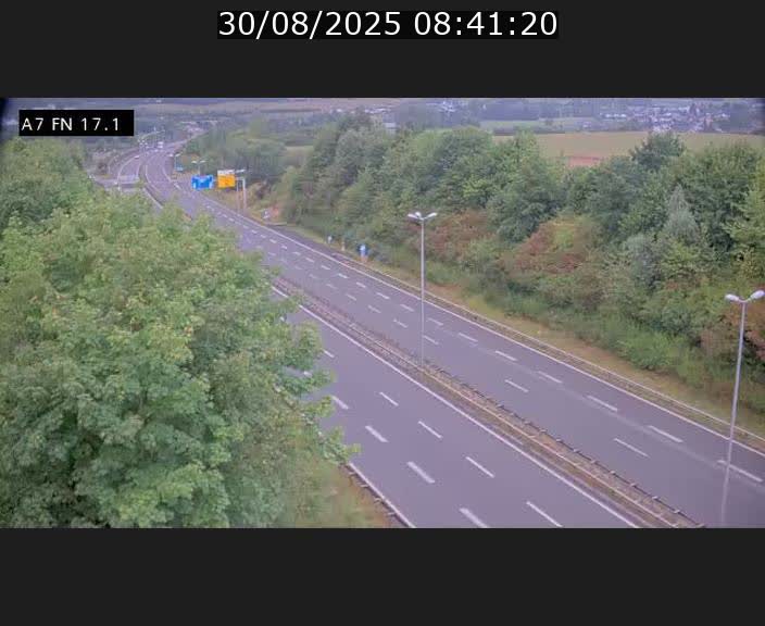 Caméra trafic Luxembourg - A7, Merscherbierg direction Mersch