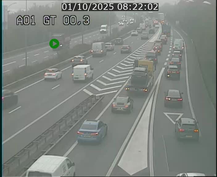 Traffic live webcam Luxembourg Croix de Gasperich - A1 direction Kirchberg - BK 0.3