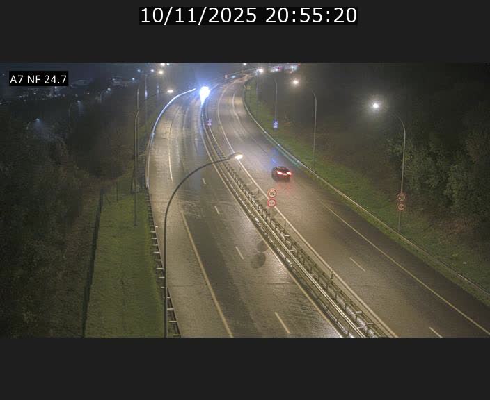 Caméra trafic Luxembourg - A7, Schieren direction Mersch