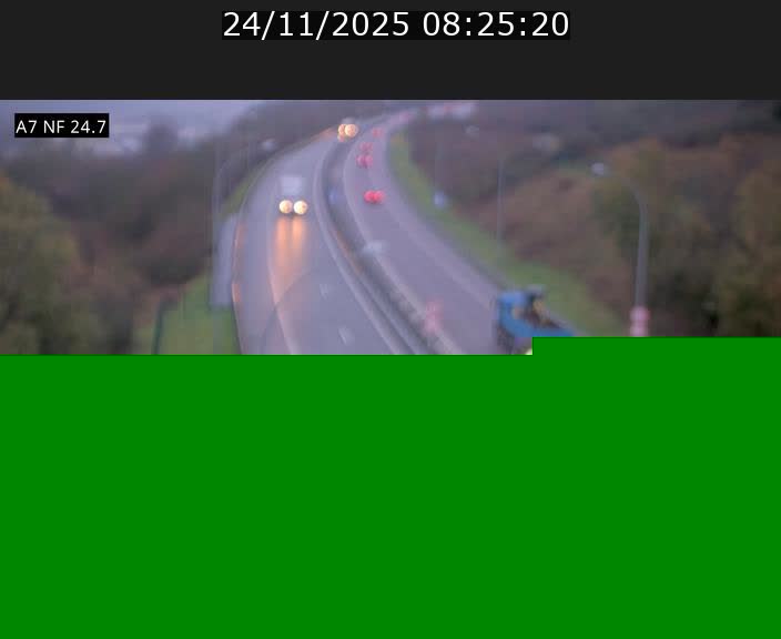 Caméra trafic Luxembourg - A7, Schieren direction Mersch