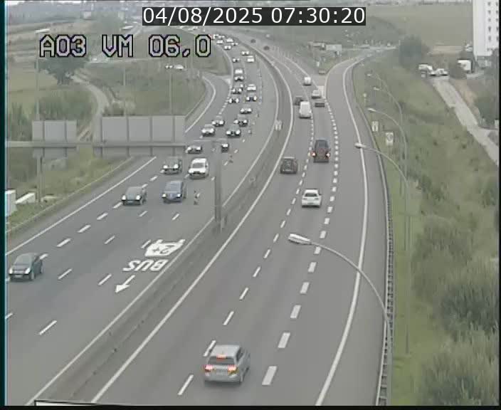 Traffic live webcam Luxembourg Aire de Berchem - A3 - BK 6 - direction France
