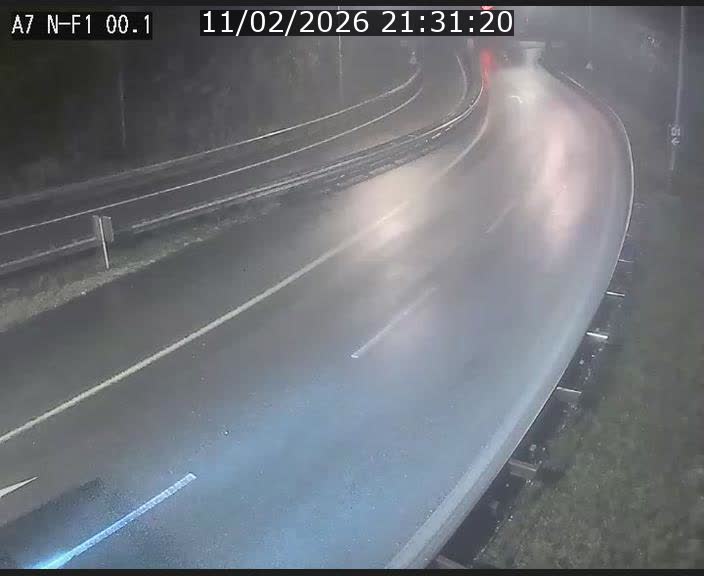 Webcam autoroute Luxembourg A7 située dans la sortie 1 Waldhof, vers la N11, avant le Tunnel Stafelter