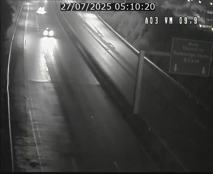 Webcam Autoroute à la Croix de Bettembourg - A3 - BK 9.9 - direction France
