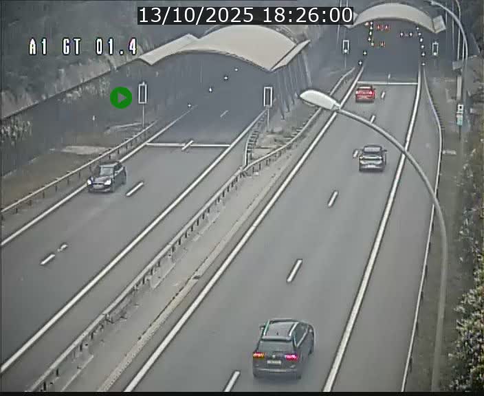 Traffic live webcam Luxembourg Hesperange - A1 direction Kirchberg - BK 1.4
