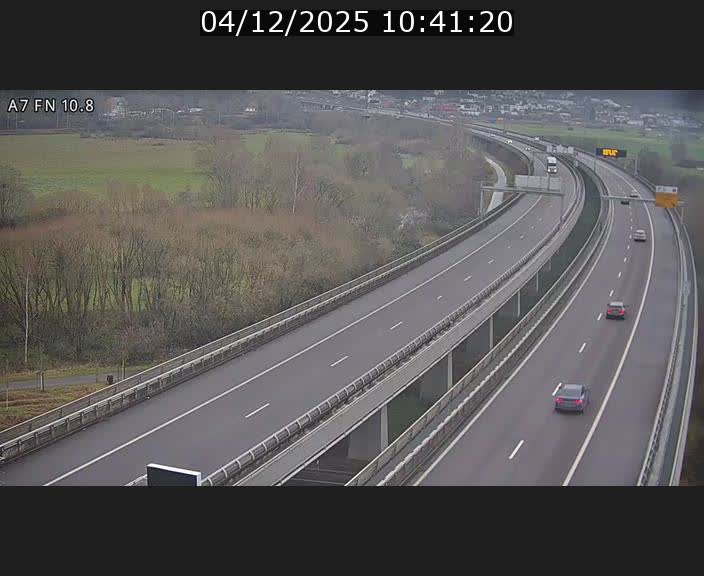 Caméra trafic Luxembourg - A7, Tunnel Gousselerbierg, sortie sud, direction rond-point Lorentzweiler (BK 10.8)