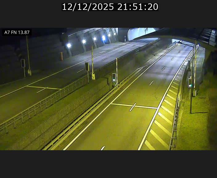 Caméra trafic Luxembourg - A7, Tunnel Gousselerbierg, entrée nord, direction Lorentzweiler