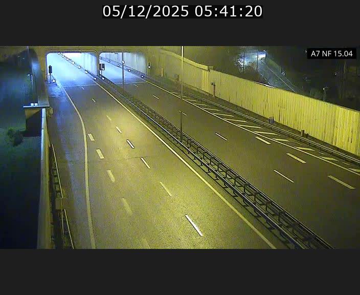Caméra trafic Luxembourg - A7, Tunnel Mersch, entrée sud, direction Ettelbruck