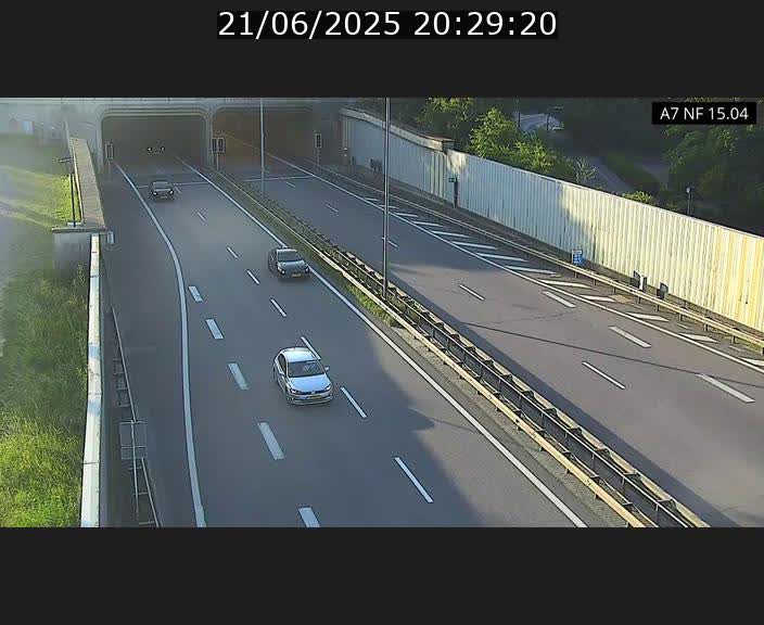 Caméra trafic Luxembourg - A7, Tunnel Mersch, entrée sud, direction Ettelbruck