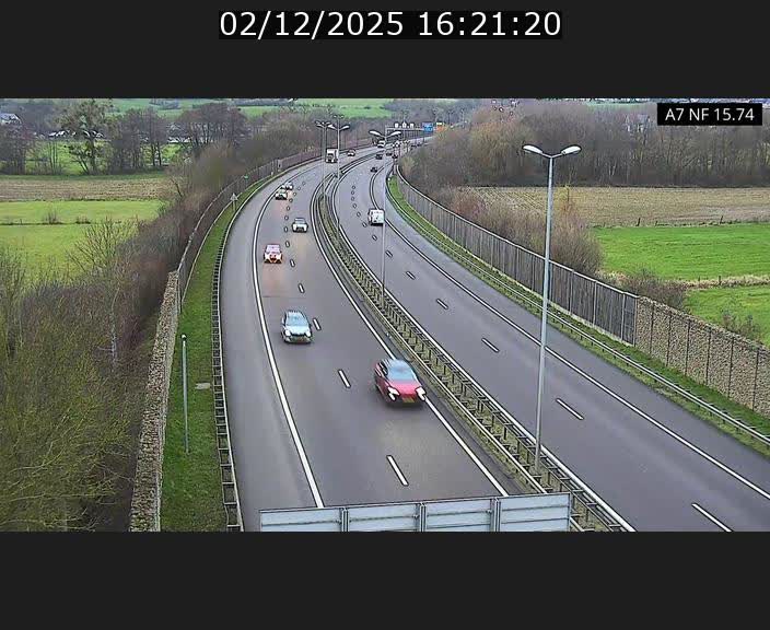 Caméra trafic Luxembourg - A7, Tunnel Mersch, entrée nord, direction Lorentzweiler